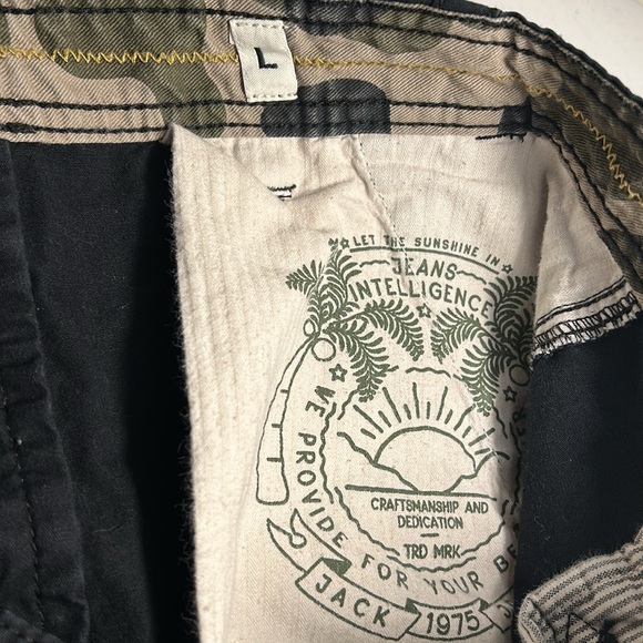 Jack & Jones Jjipreston Akm 216 Sts Cargo Shorts Mens Black US Size L - Picture 12 of 15